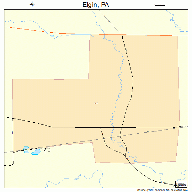 Elgin, PA street map