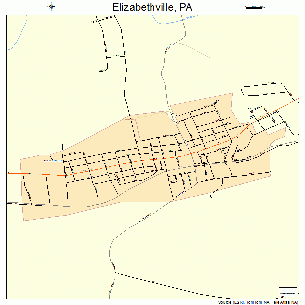 Elizabethville, PA street map