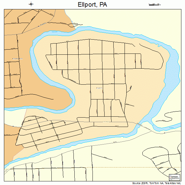 Ellport, PA street map