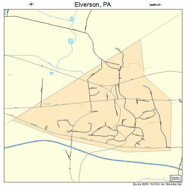 Elverson, PA street map