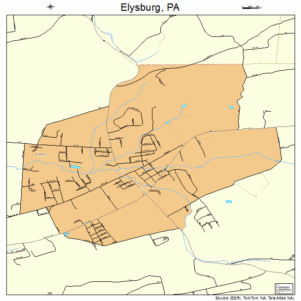 Elysburg, PA street map