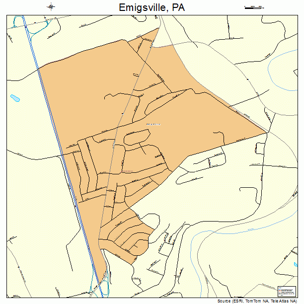 Emigsville, PA street map