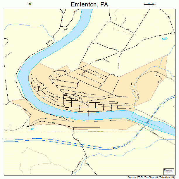 Emlenton, PA street map