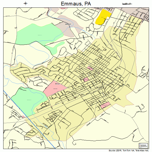 Emmaus, PA street map