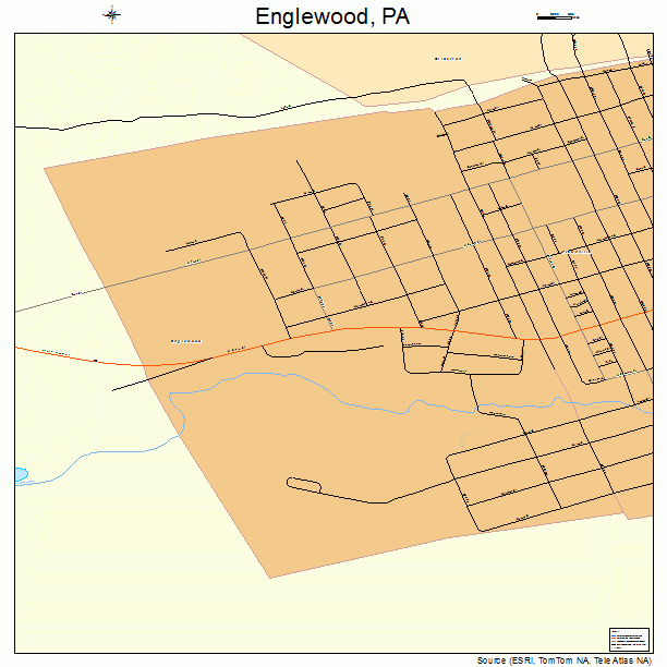 Englewood, PA street map