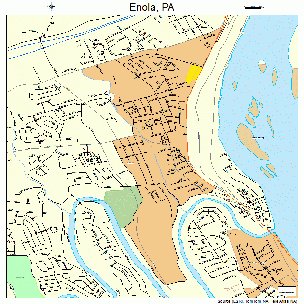 Enola, PA street map
