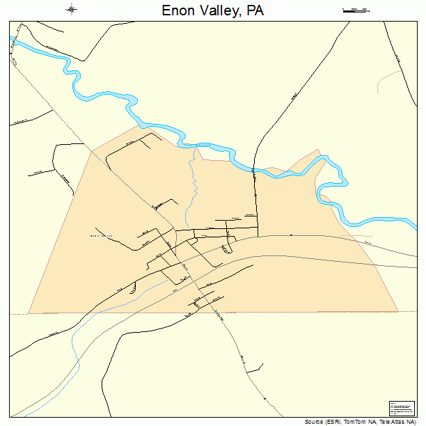 Enon Valley, PA street map