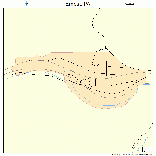 Ernest, PA street map