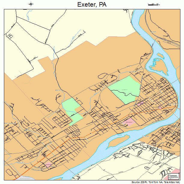 Exeter, PA street map