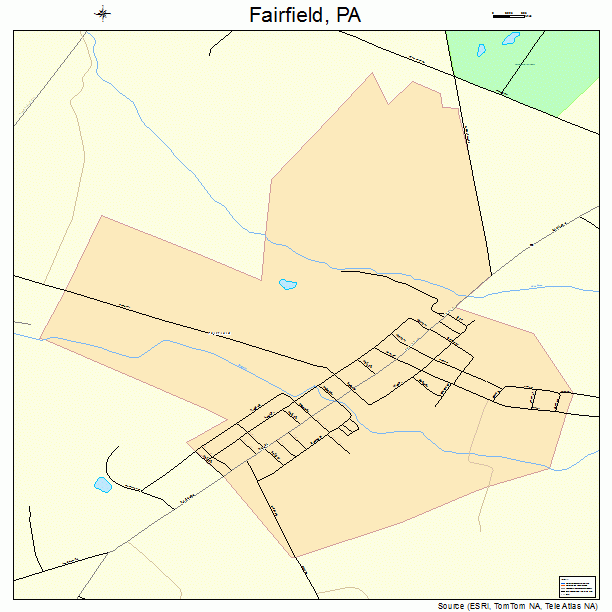 Fairfield, PA street map