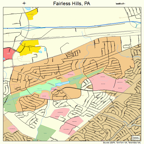 Fairless Hills, PA street map