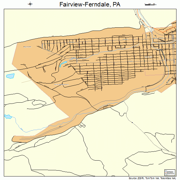 Fairview-Ferndale, PA street map