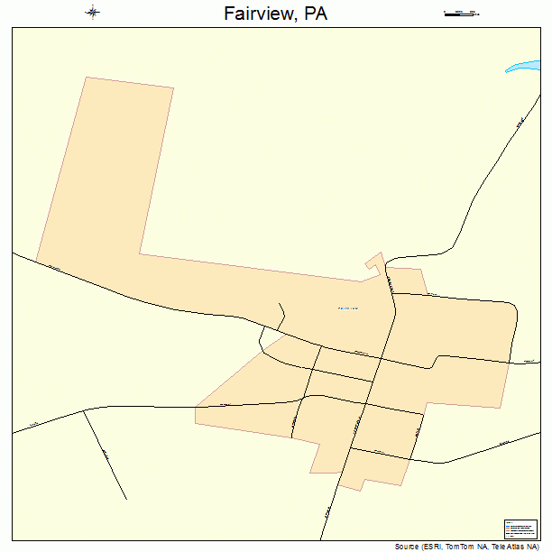 Fairview, PA street map