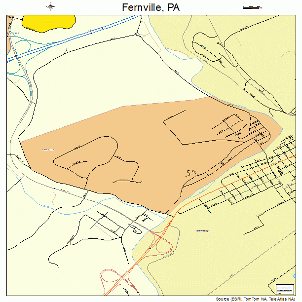 Fernville, PA street map