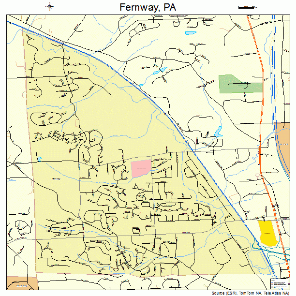 Fernway, PA street map