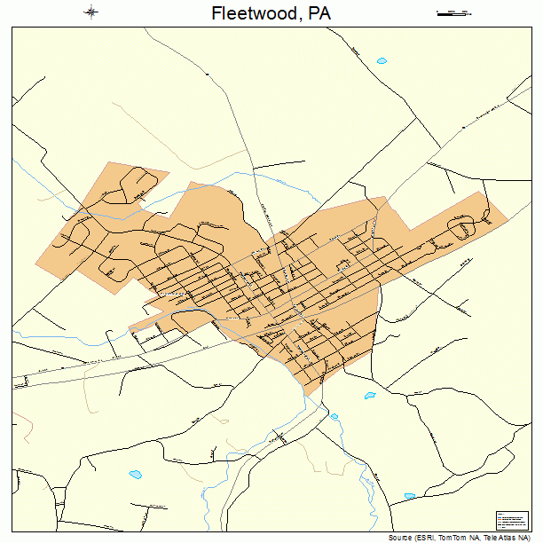 Fleetwood, PA street map