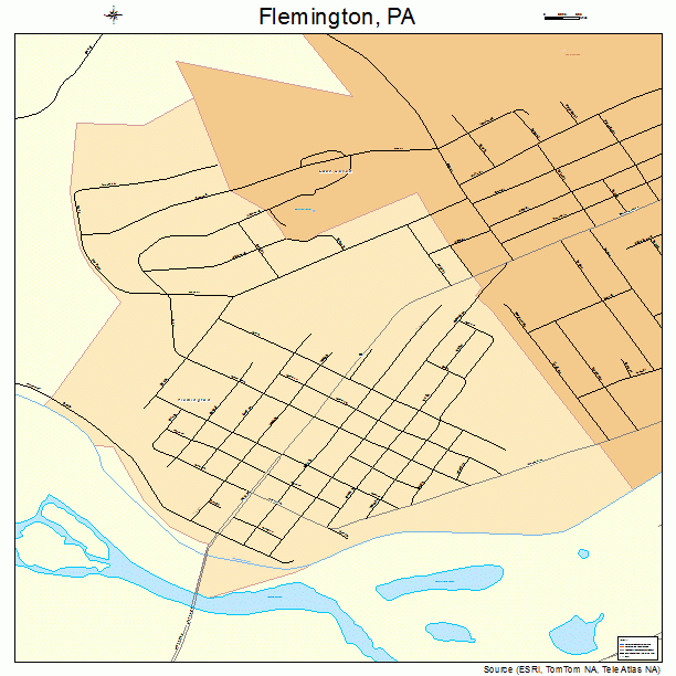 Flemington, PA street map