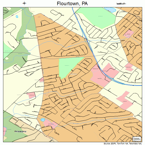 Flourtown, PA street map