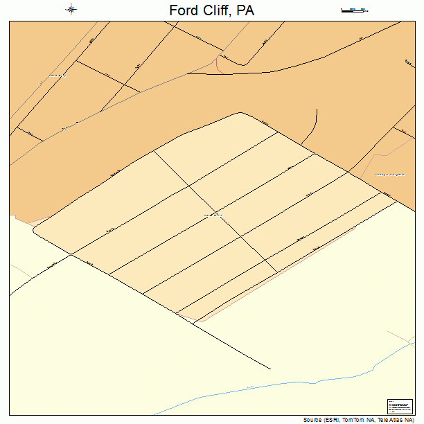 Ford Cliff, PA street map