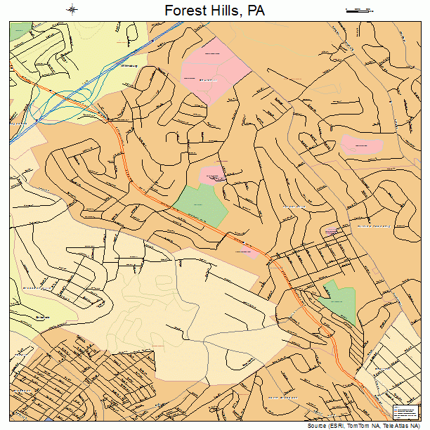 Forest Hills, PA street map