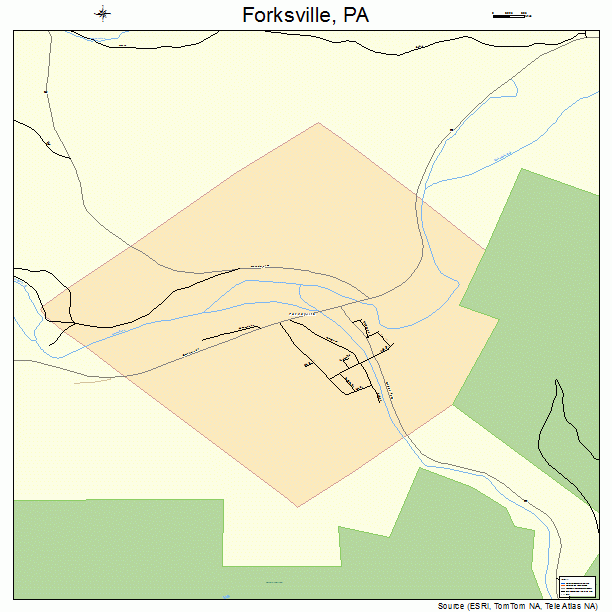 Forksville, PA street map