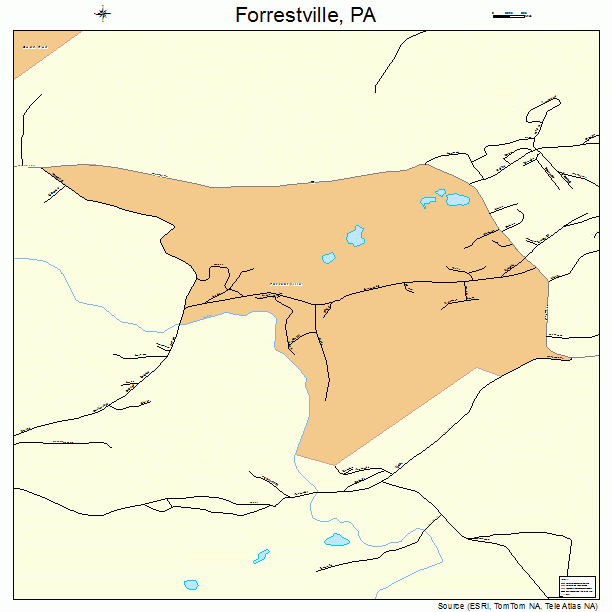 Forrestville, PA street map