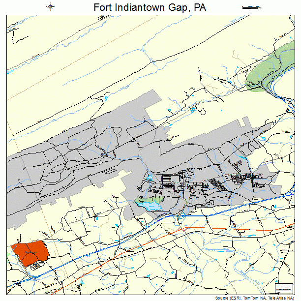 Fort Indiantown Gap, PA street map