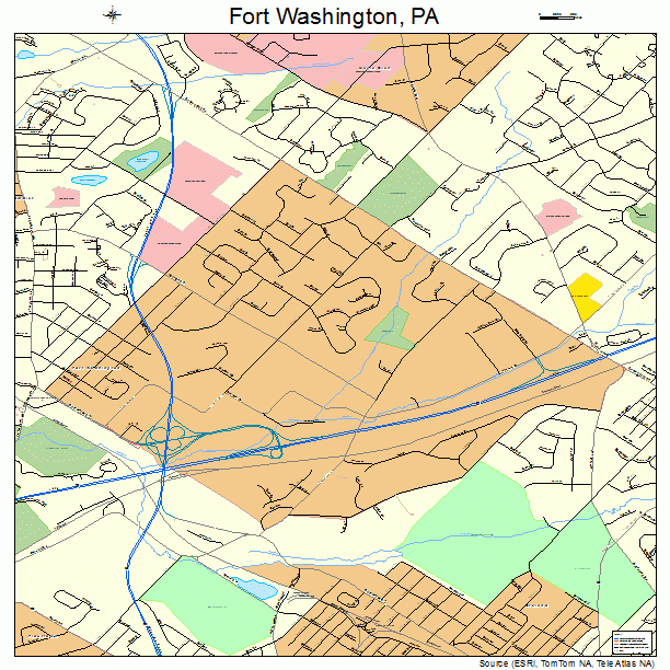 Fort Washington, PA street map