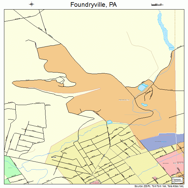 Foundryville, PA street map