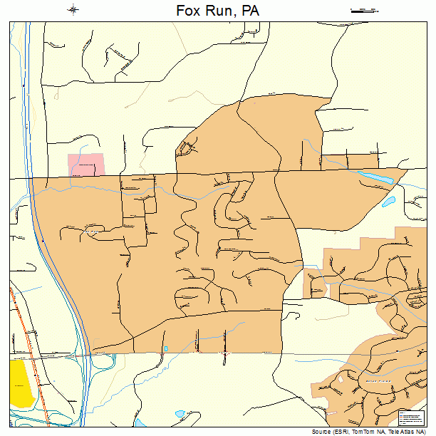 Fox Run, PA street map