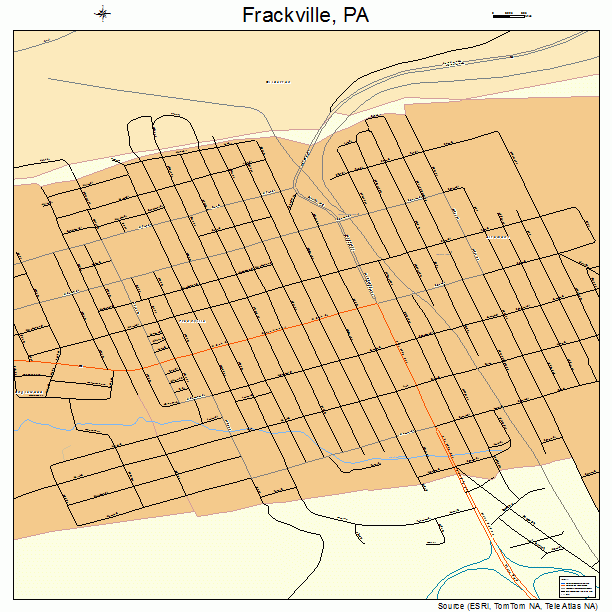 Frackville, PA street map