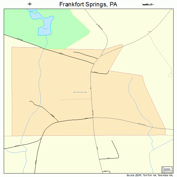 Frankfort Springs, PA street map