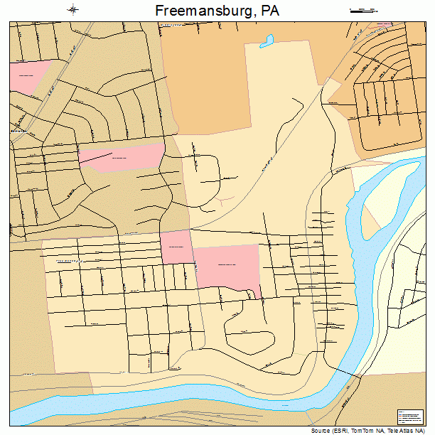 Freemansburg, PA street map