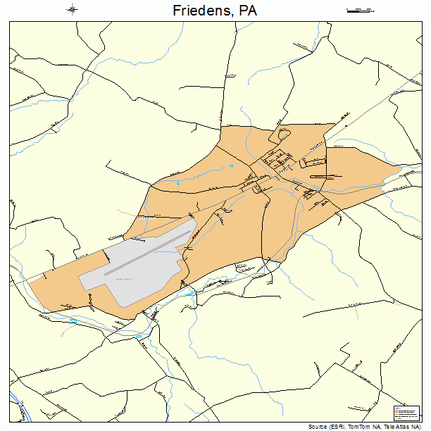 Friedens, PA street map