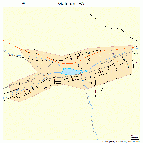 Galeton, PA street map