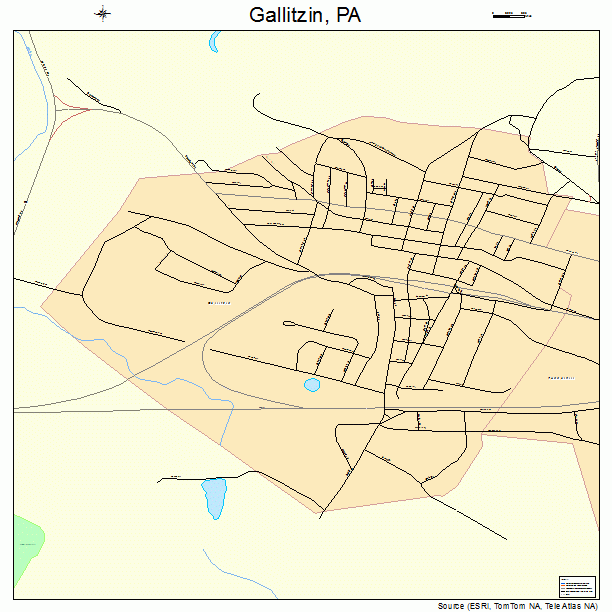 Gallitzin, PA street map