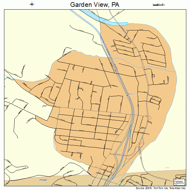 Garden View, PA street map