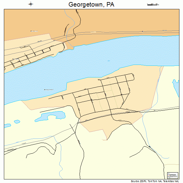 Georgetown, PA street map