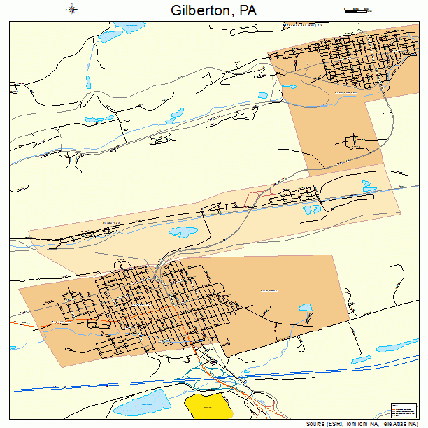 Gilberton, PA street map