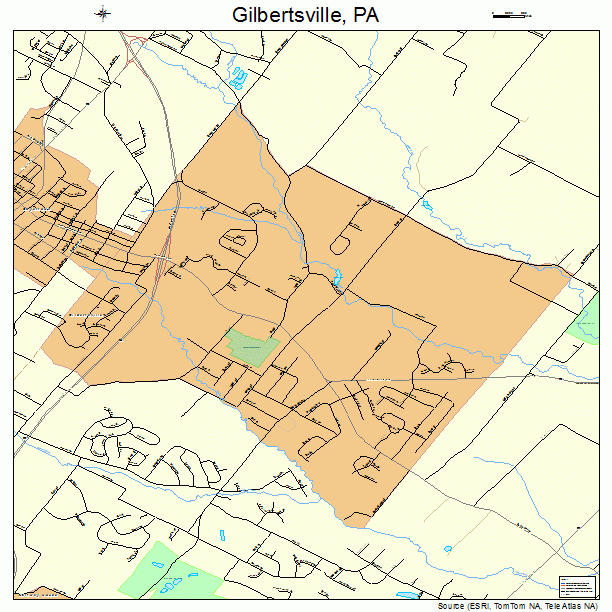 Gilbertsville, PA street map