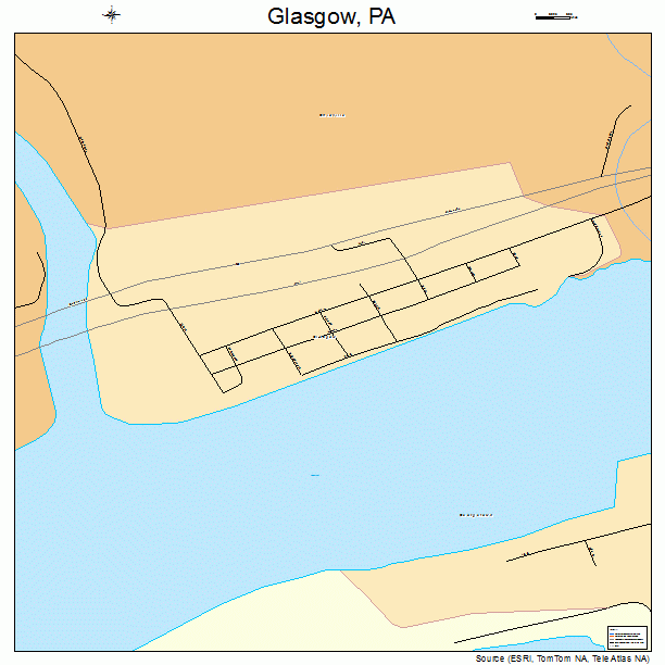 Glasgow, PA street map