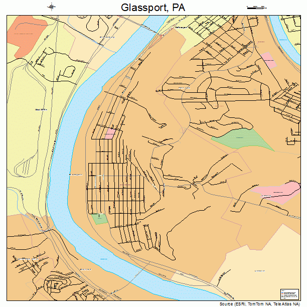 Glassport, PA street map