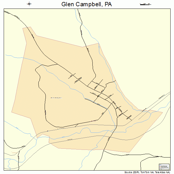 Glen Campbell, PA street map
