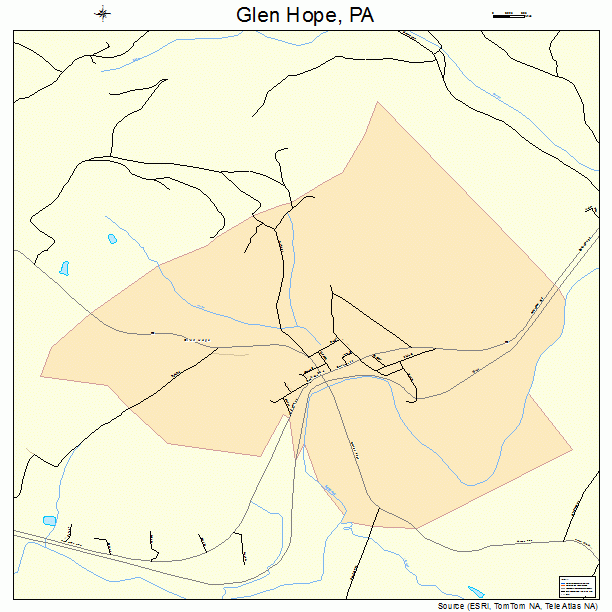 Glen Hope, PA street map