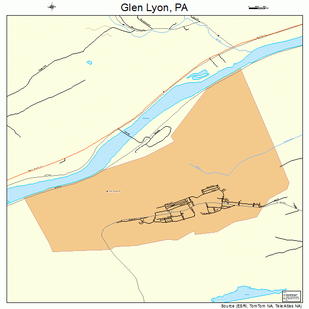 Glen Lyon, PA street map