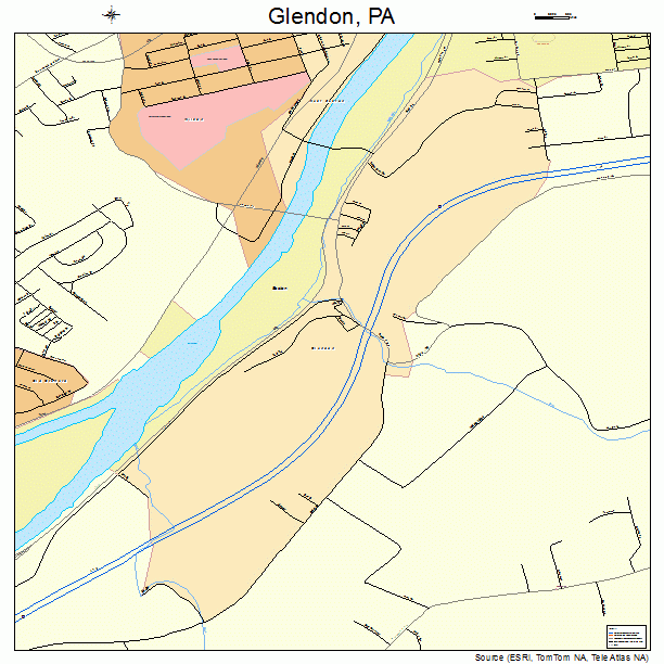 Glendon, PA street map