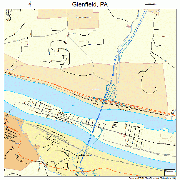 Glenfield, PA street map