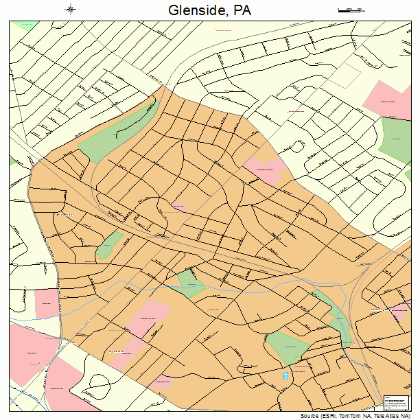 Glenside, PA street map