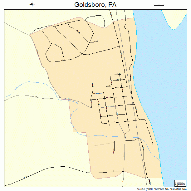 Goldsboro, PA street map