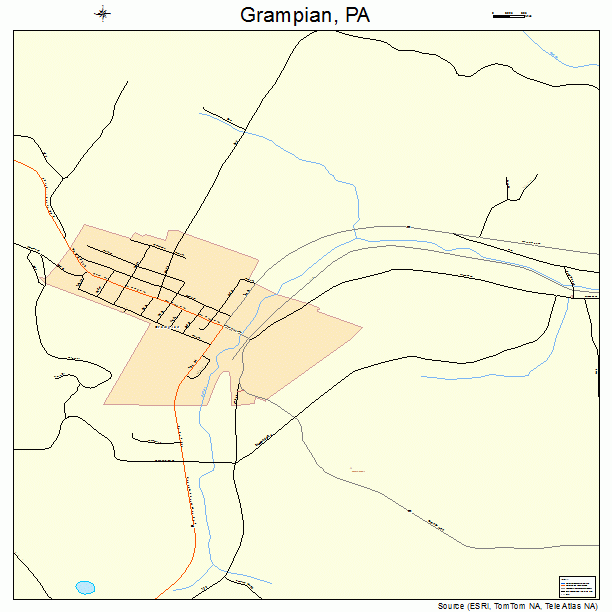 Grampian, PA street map